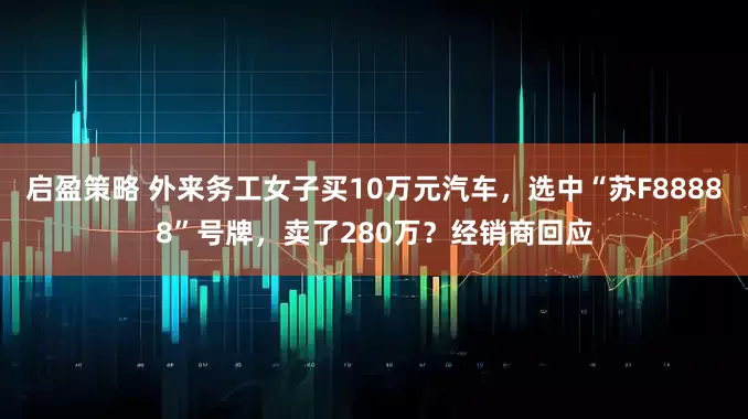 启盈策略 外来务工女子买10万元汽车，选中“苏F88888”号牌，卖了280万？经销商回应