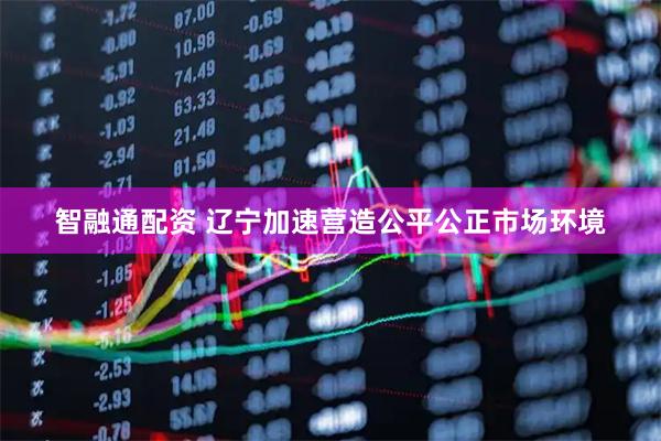 智融通配资 辽宁加速营造公平公正市场环境